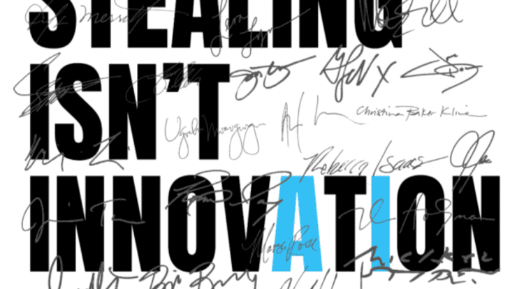 musicians stealing isn't innovation campaign