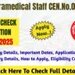 RRB Paramedical Staff CEN.No.03/2025