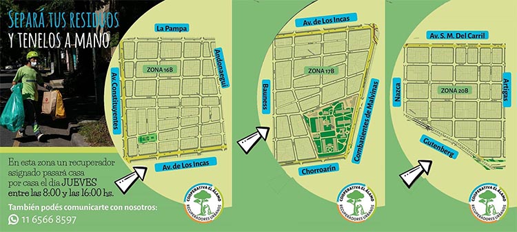 Recolección: zona 16B, 17B y 20B
