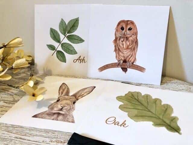 Woodland nursery prints