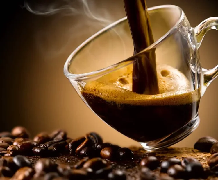 Drinking Espresso with Syrup