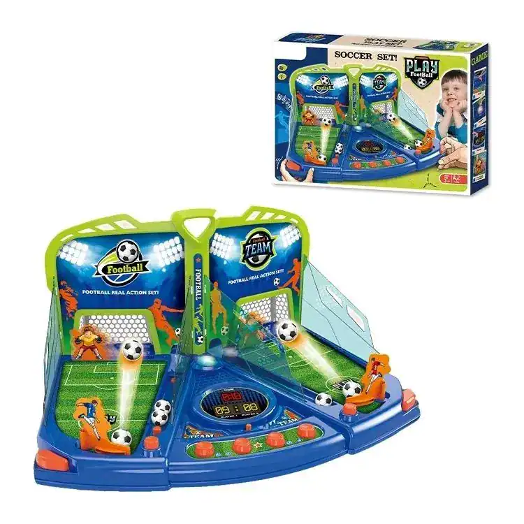 Jouet soccer set pour enfants : mini but, ballon et pompe pour s'amuser dehors.