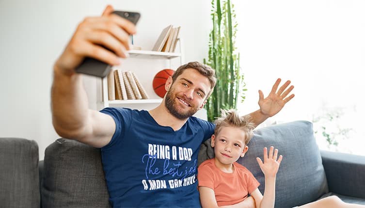 Perfect Custom Printed T Shirts for Fathers Day