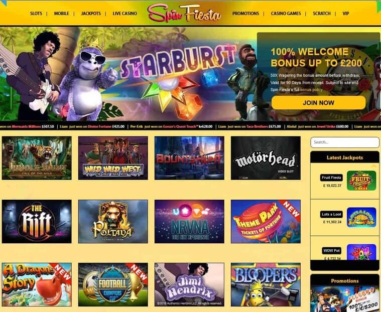 Spin Fiesta Casino Review