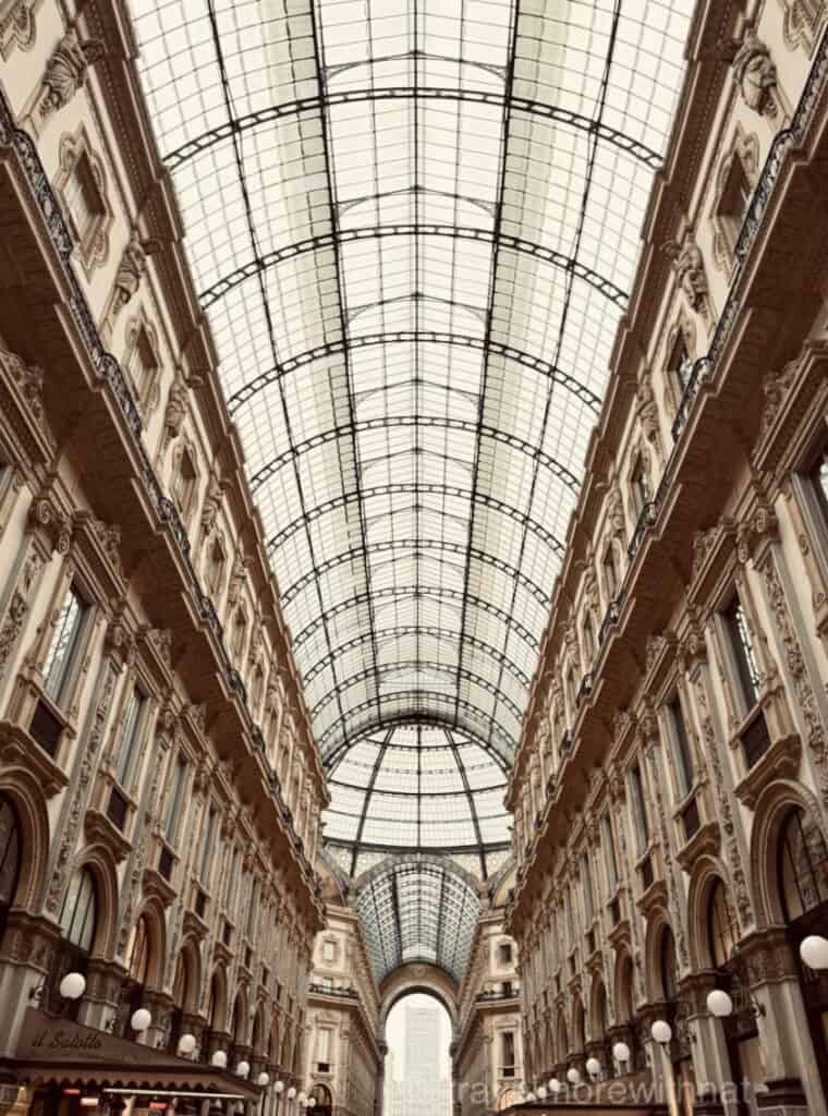 Is Milan cheap or expensive? The shops inside Galleria Vittorio Emanuele II have designer price tags, but window shopping is free!