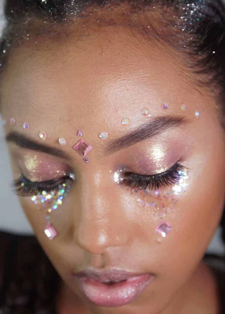 make de carnaval pele glow