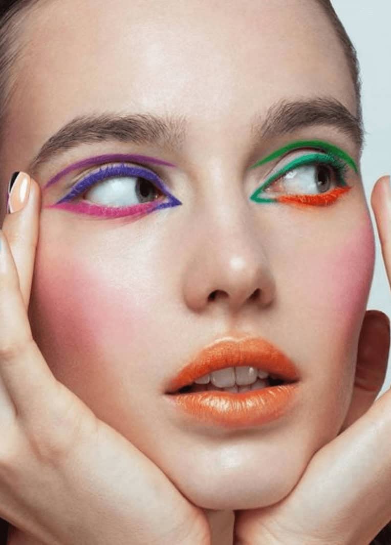 lápis colorido para olhos cilios inferiores