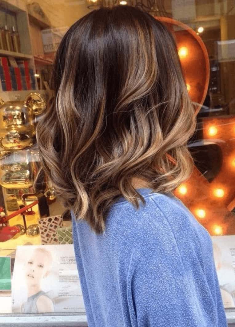 long bob com ondas suave