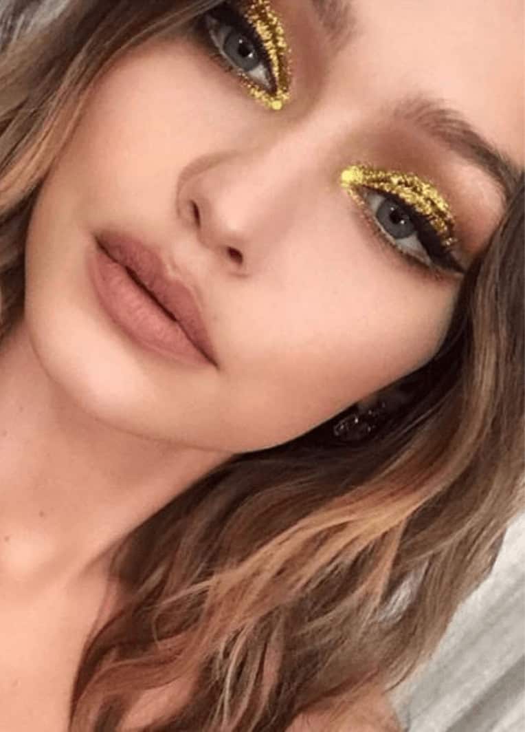 maquiagem com glitter