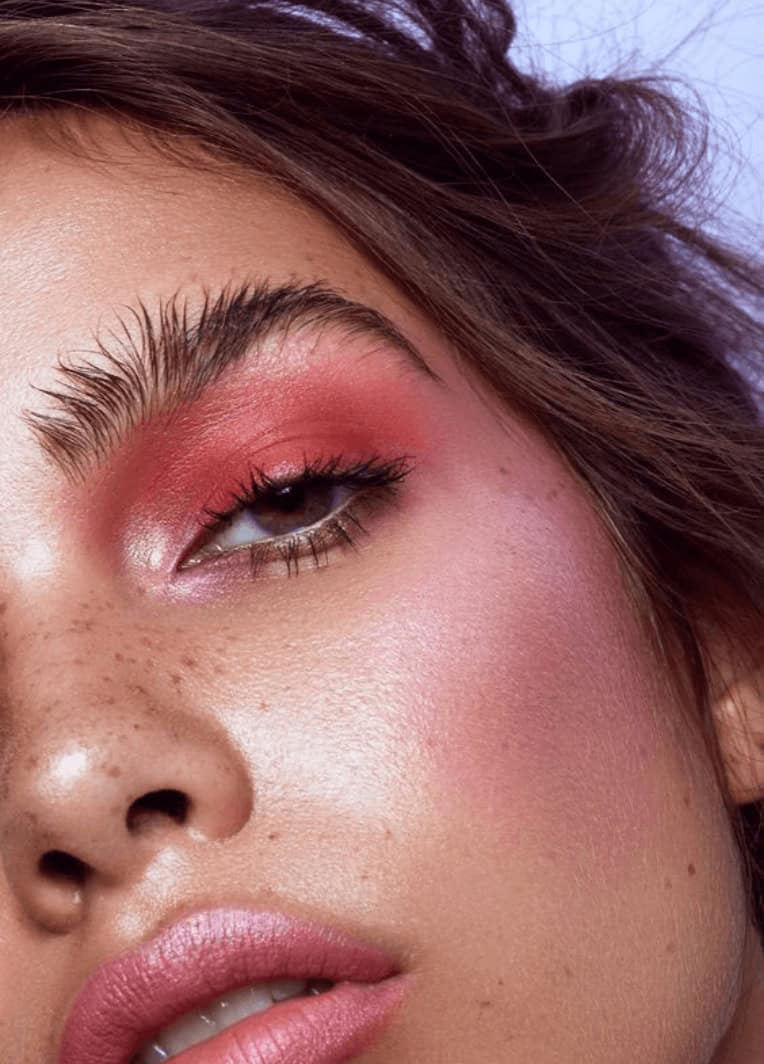 blush em pele natural