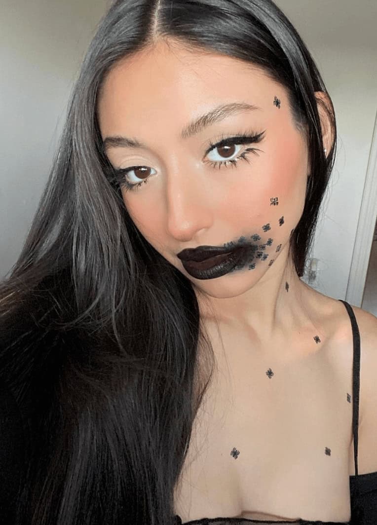 make de halloween bruxinha suave