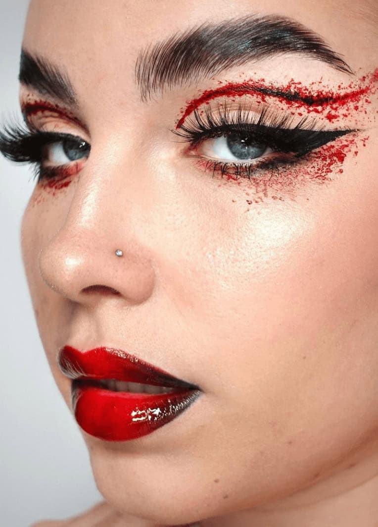 maquiagem de halloween simples
