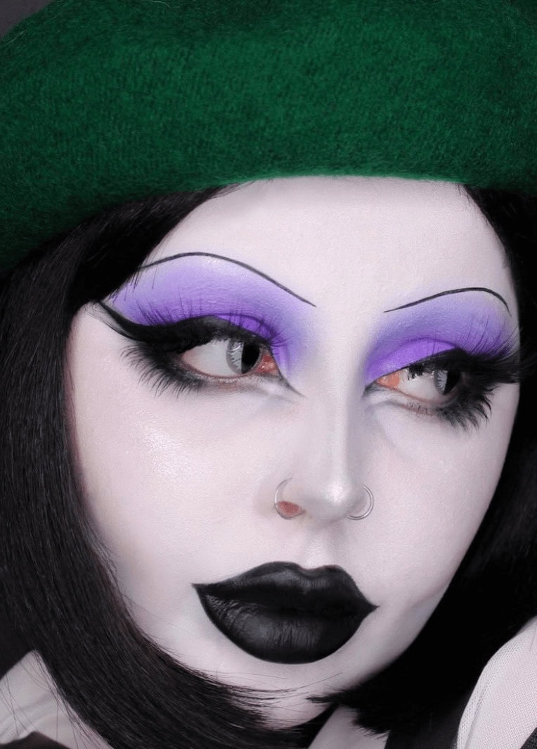 maquiagem de halloween miss spider