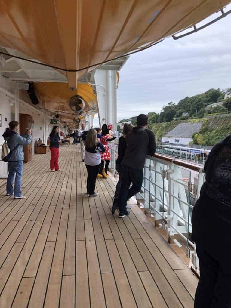 Leaving Cobh Ireland Disney Magic Transatlantic cruise