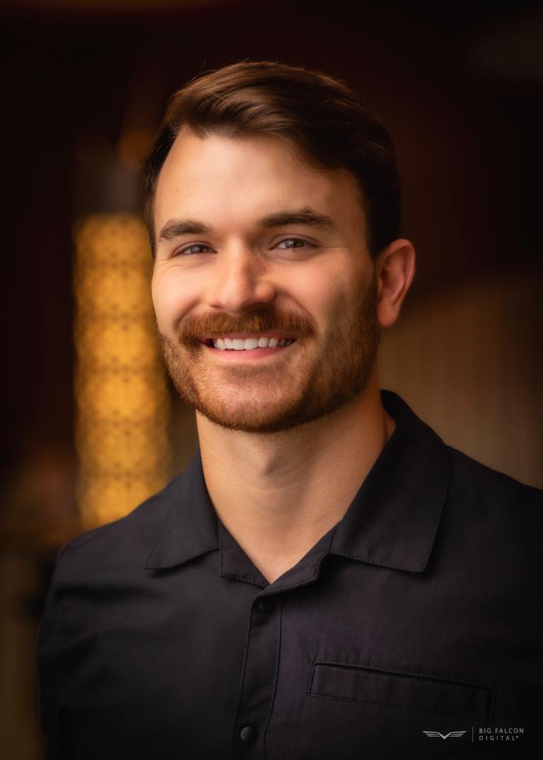 Headshot of Jordan von Tagen, our head of business operations at Big Falcon Digital.