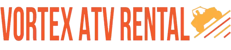 Horizontal company logo of Vortex ATV Rental