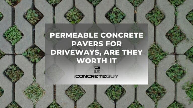 Permeable concrete pavers with grass, ideal for eco-friendly driveways, featured on a Minnesota concrete contractor website.