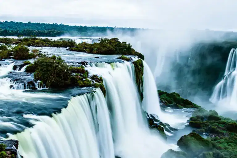 Iguazu Falls, a stunning natural wonder on the border of Brazil and Argentina