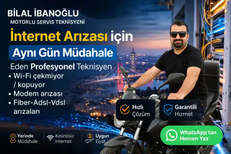 İstanbul Anadolu Yakası’nda 7/24 acil fiber ve internet teknik servis hizmeti