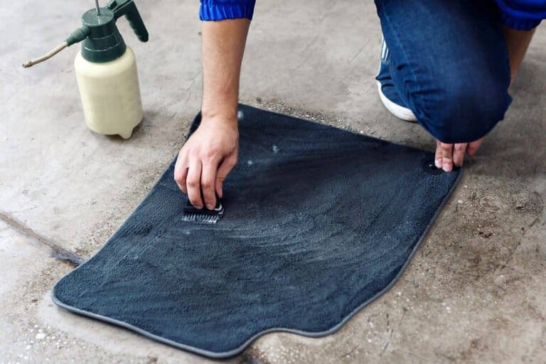 clean car carpet without a vacuum