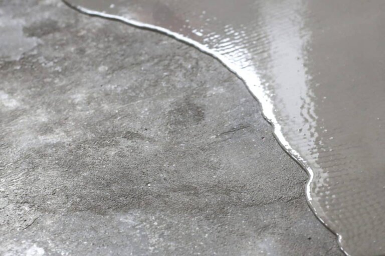 how to clean unsealed concrete floors indoors