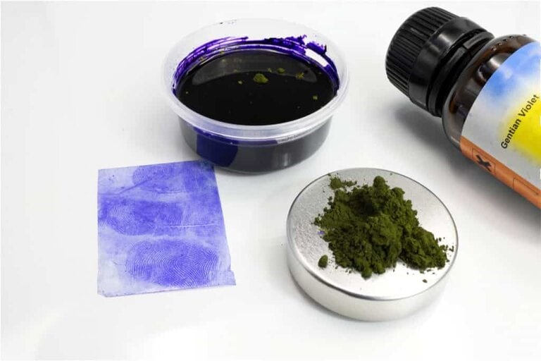 how to get gentian violet off skin