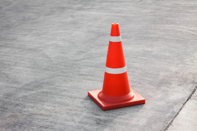 parking cones to keep cars off grass