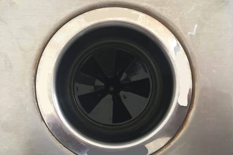 top of garbage disposal