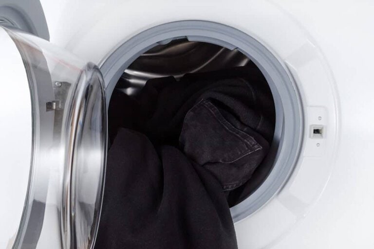 washing black jeans