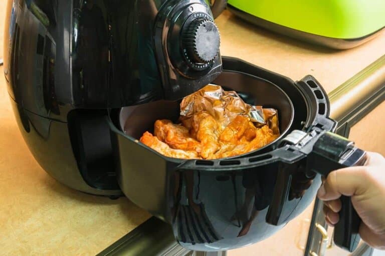 a little water in air fryer