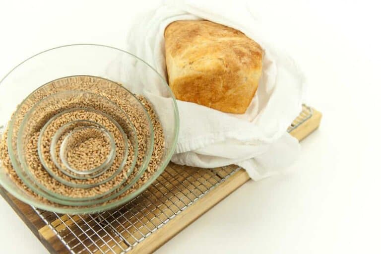 glass bowl on cooling rack