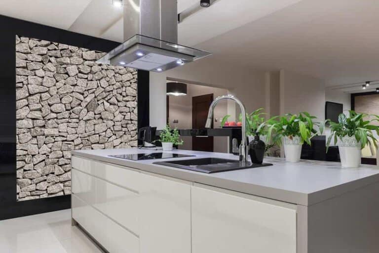 kitchen island with vent