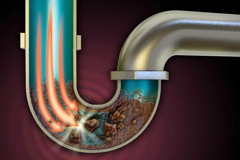 unclogging pipes