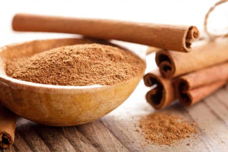 bowl of cinnamon sticks