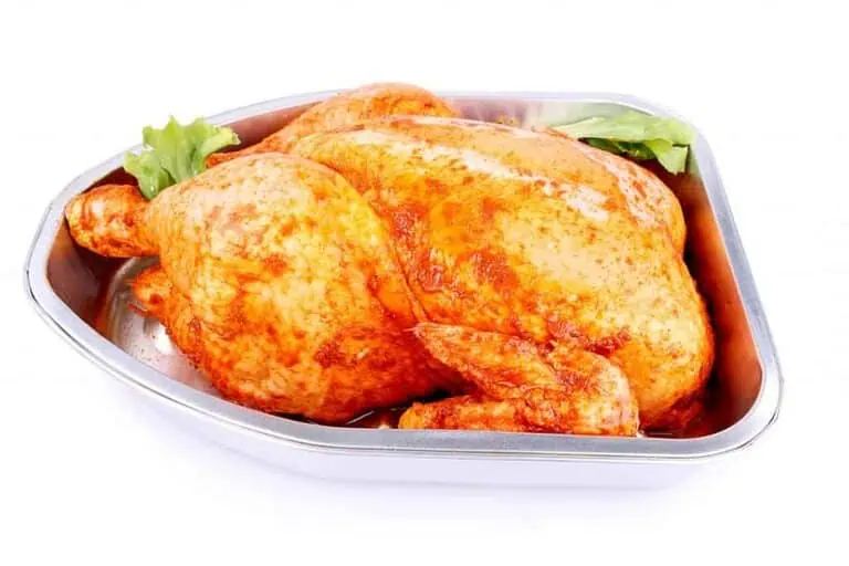 chicken in foil tray