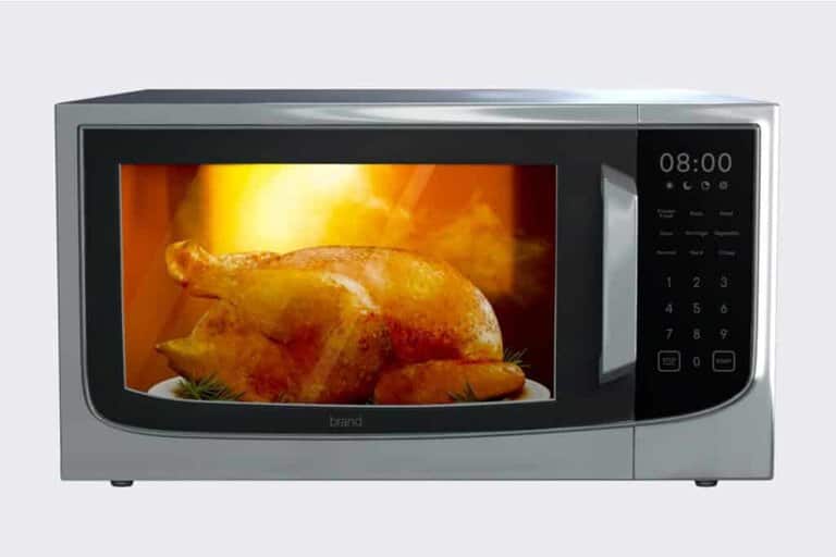 working microwave