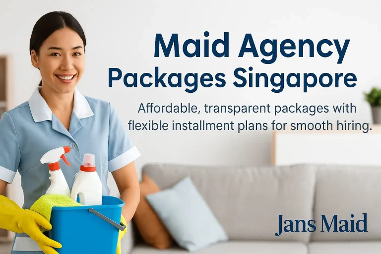 Filipino and Indonesian domestic helpers for maid agency packages Singapore