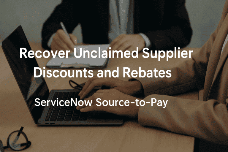 Recover Unclaimed Supplier Discounts and Rebates