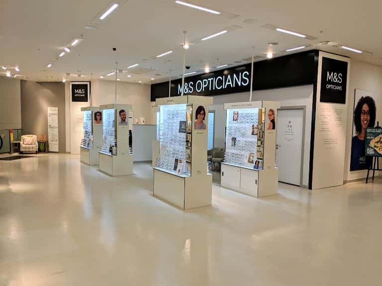 An opticians in a Marks and Spencer store