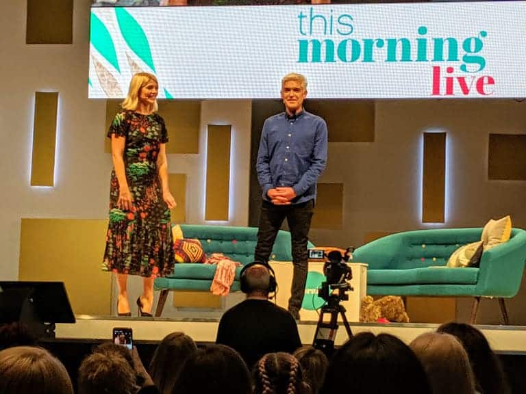Holly Willoughby and Phillip Schofield on stage at This Morning Live