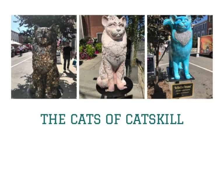 Cat Statues in Catskill NY
