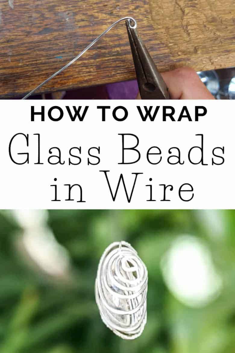We'll show you how easy it is to make beautiful wire wrapped glass beads and add them to a repurposed wind chime
