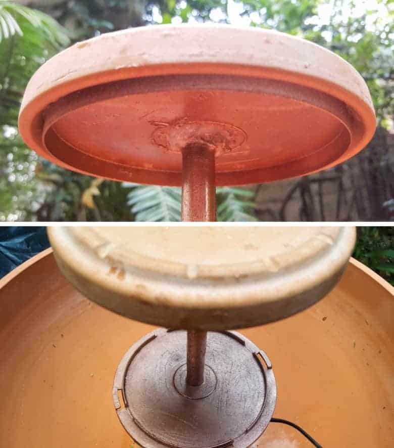 Paint the CD spindle to match your drip trays