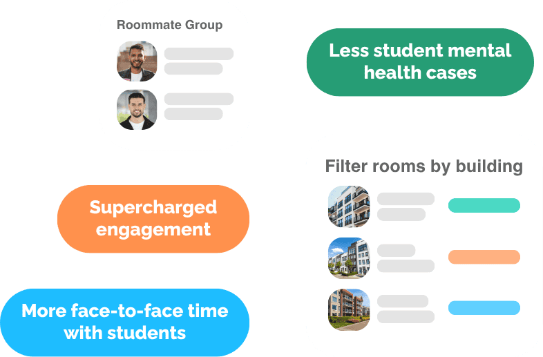 Kinetic student housing and residence life software interface
