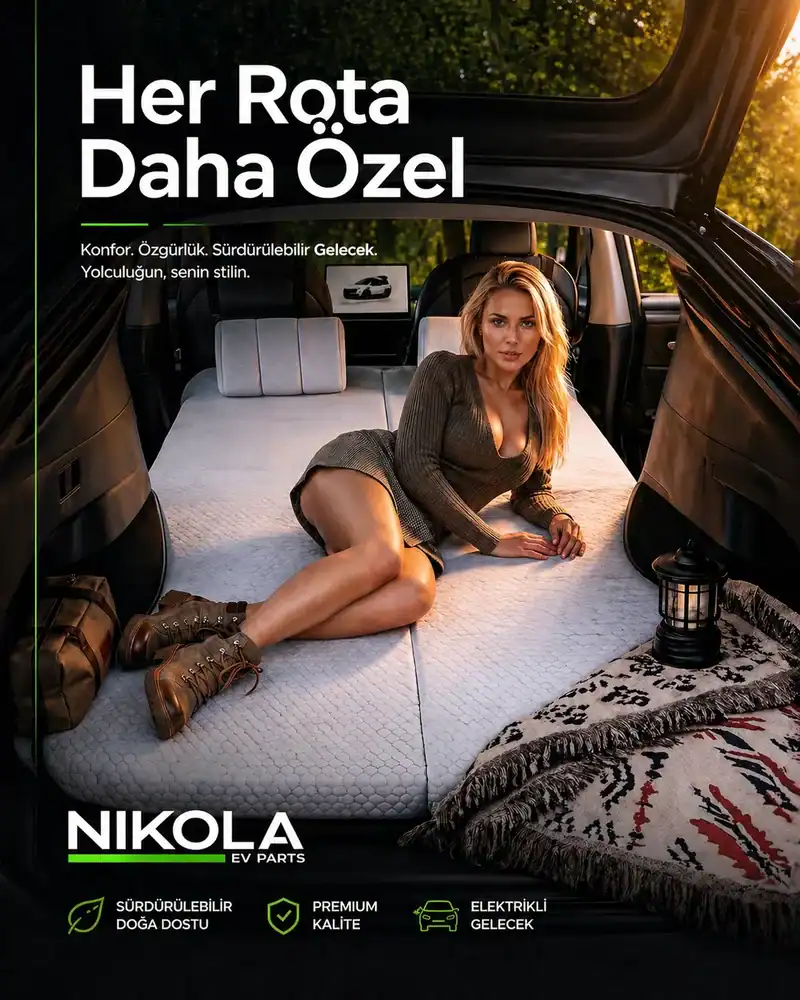 Araç içi lifestyle aksesuar reklam kreatifi ve 4:5 sosyal medya görseli