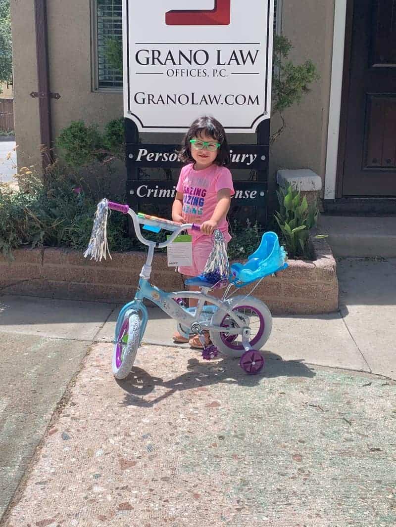 A lucky past winner! Congratulations from all of us at Grano Law Offices, P.C.