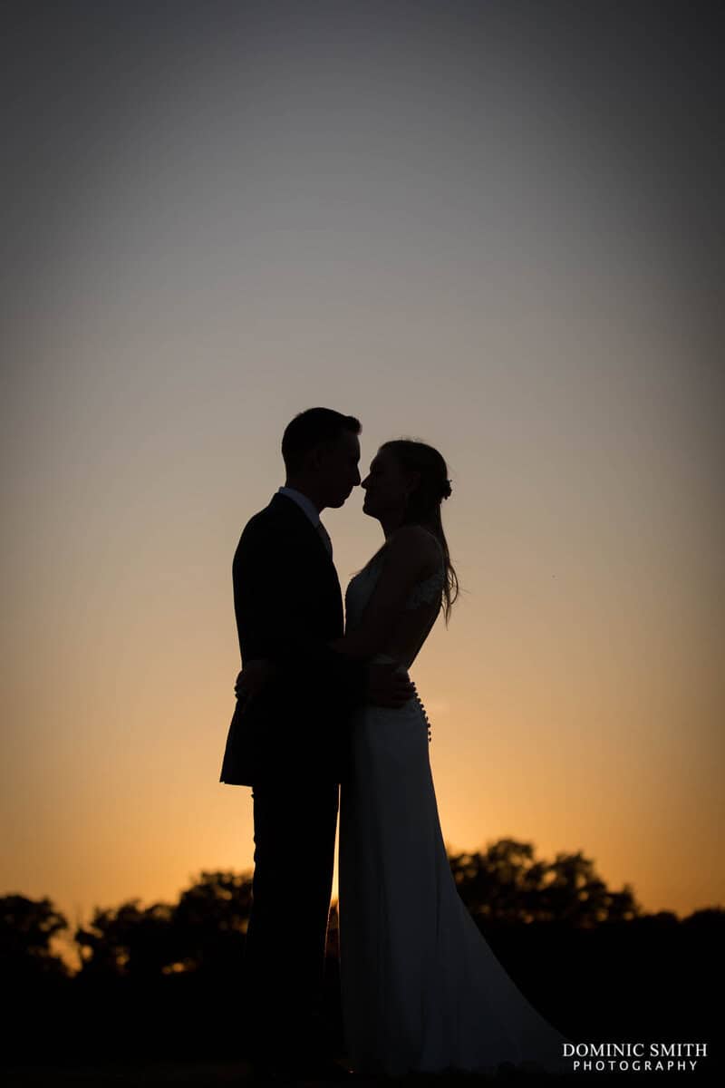 Brookfield Barn Sunset Wedding Photo