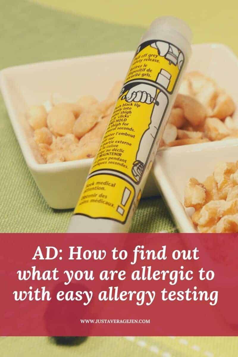 A tray of food on a table, with Allergies and Anaphylaxis