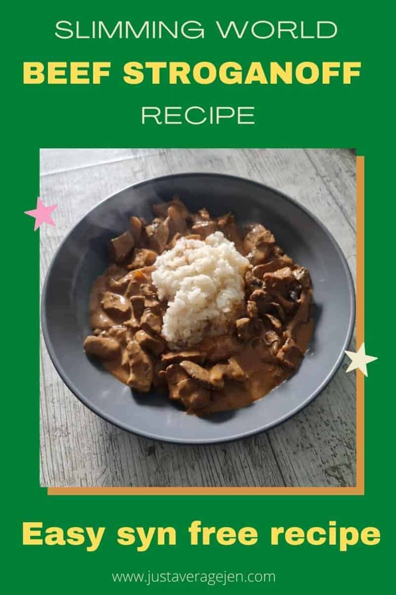 Unofficial Slimming World Beef Stroganoff Recipe