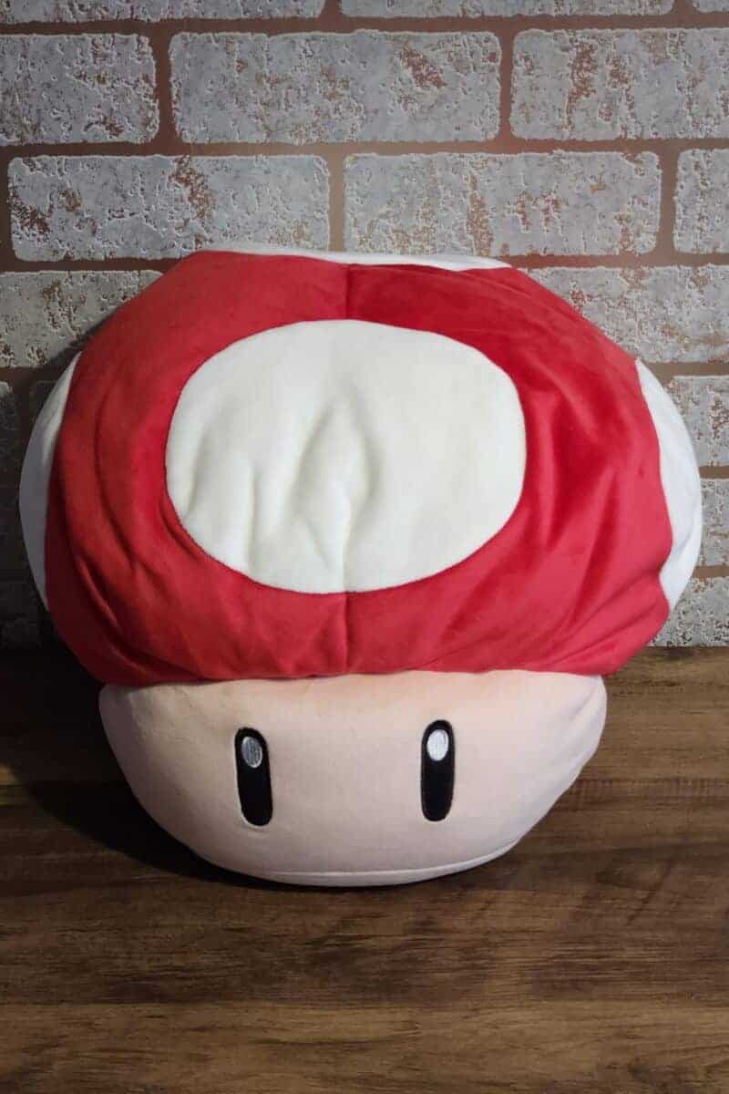 Super Mario mega mushroom plush toy.